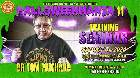 DR. TOM PRICHARD TRAINING SEMINAR / WORKSHOP, Battell Community Center ...