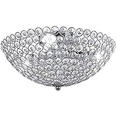 Buy New Legend 3-Light Bowl-Shaped Chrome Finish Metal and Crystal ...