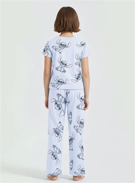 Buy Girls Lilo & Stitch Print Pyjama Set Online at just Rs. 599.0 ...