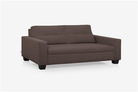 Buy Ease Saddle Brown Fabric 3 Seater Sofa Online and Get Upto 25% Off ...