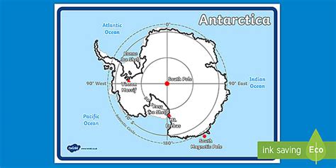 Geography Continents of the World Posters Antarctica