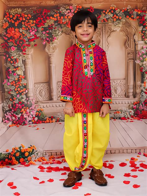 KID1 Colourama Navratri Kurta Dhoti Set Multi – kid1.co
