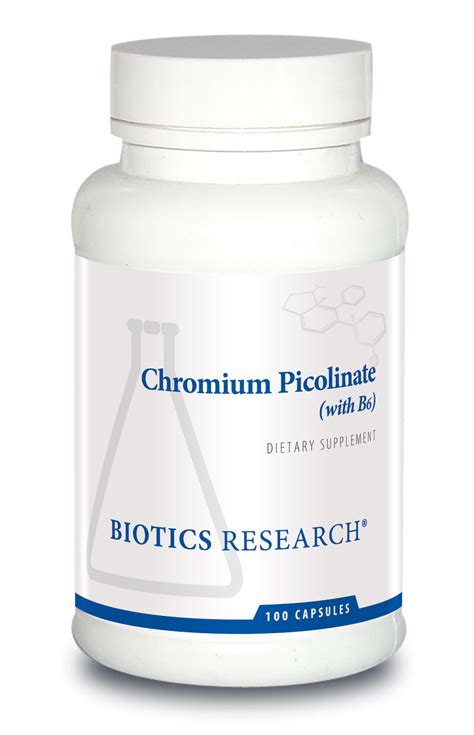 Chromium Picolinate (with Vitamin B6) X 100 Capsules – FMI health