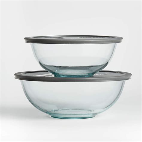 Pyrex Large Glass Bowl With Lid - Glass Designs