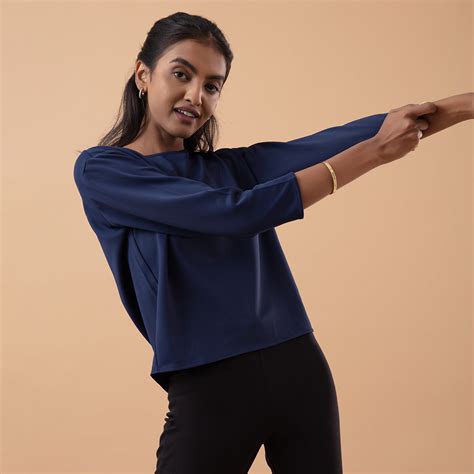 Nykd All Day Comfy Cozy Top-NYAT201-Peacoat Navy – Nykd by Nykaa