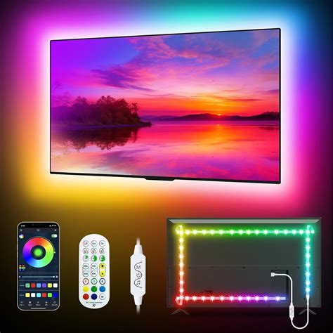 Amazon.com: Daymeet TV LED Lights 16.4FT for 65-85in TVs, Music Sync ...