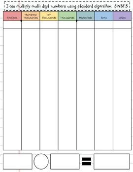 Image result for Standard Algorithm Multiplication Visual