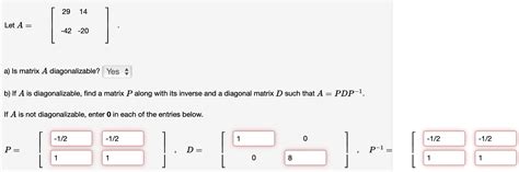 Image result for Diagonalizable Matrix Formula