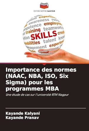 Buy Importance des normes (NAAC, NBA, ISO, Six Sigma) pour les ...