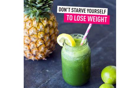 Losing weight through starvation will cause innumerable health problems ...