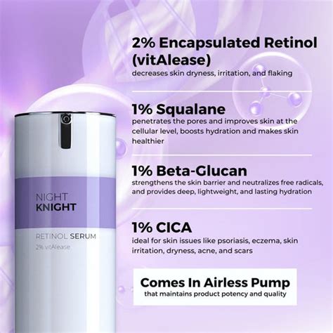 Night Knight Retinol Serum (2% vitAlease) (50 ml) – SkinInspired