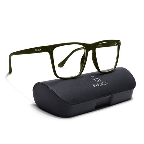 Eyejack NEO Olive Wayfarer Eyeglasses for Men & Women (28023CL1164-C2 ...
