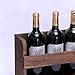 Genuine Decor Wooden Hanging 6 Bottle Wine Rack for Wall Mounted Home ...