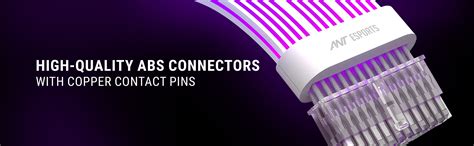 Best Ant Esports Neon Glow Cable Extension 24PIN White