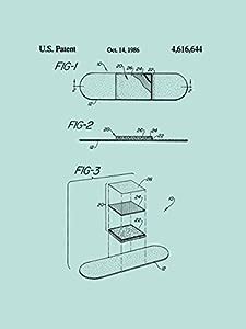 Framable Patent Art the Original Ready to Frame Décor Doctor Bandaid ...