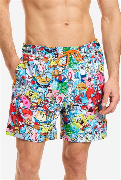 SpongeBob Frenzy Swim Shorts | Swim Trunks | OppoSuits