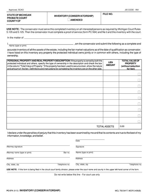 2012-2026 Form MI PC 674 Fill Online, Printable, Fillable, Blank ...