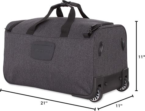 SwissGear Folding Garment Duffel Bag, Heather Grey, India | Ubuy