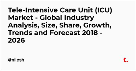 Tele-Intensive Care Unit (ICU) Market - Global Industry Analysis, Size ...