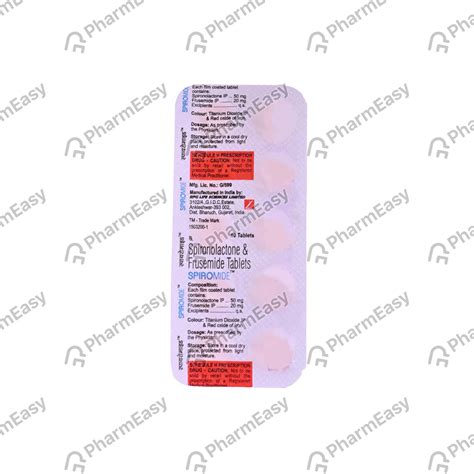 Buy Spiromide Strip Of 10 Tablets Online & Save Up to 24% at PharmEasy