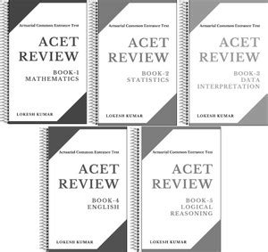 ACET Study Material (Book-1 to 5) for Actuarial Common Entrance Test ...