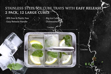 Ecozoi Stainless Steel Ice Cube Tray at Susanne Lumpkin blog