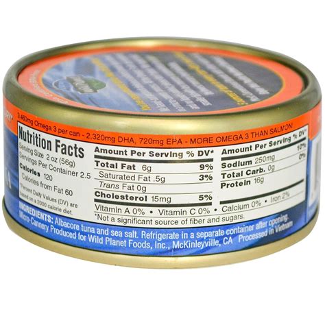 Tuna Fish Can Nutrition Facts