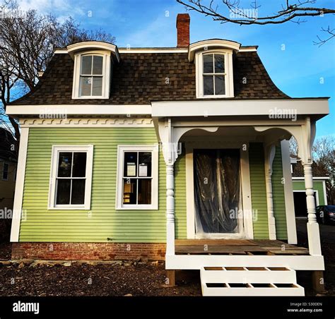 A home in Yarmouth Port undergoing renovations, Cape Cod, Massachusetts ...