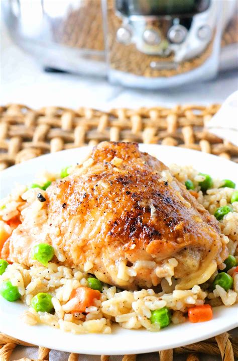 Crockpot Chicken and Rice - The Anthony Kitchen