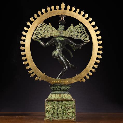 Brass Dancing Natrajan Sculpture – Symbol of Universal Rhythm | Gayatr ...