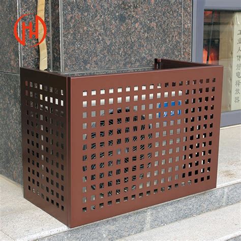 Outdoor Wooden Air Conditioner Rack Fence Screen Decorative Air ...
