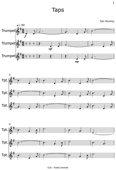 Taps - Sheet music for Trumpet