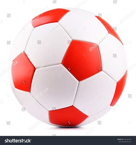 Red Soccer Ball Background