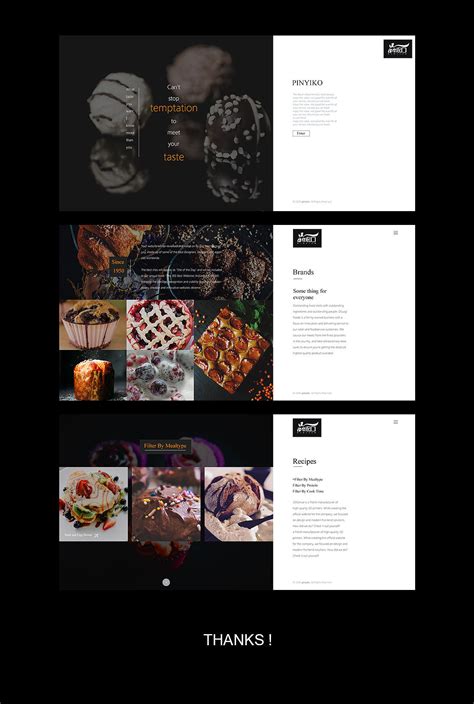甜品网页模板|网页|企业官网|UI设计990 - 原创作品 - 站酷 (ZCOOL)