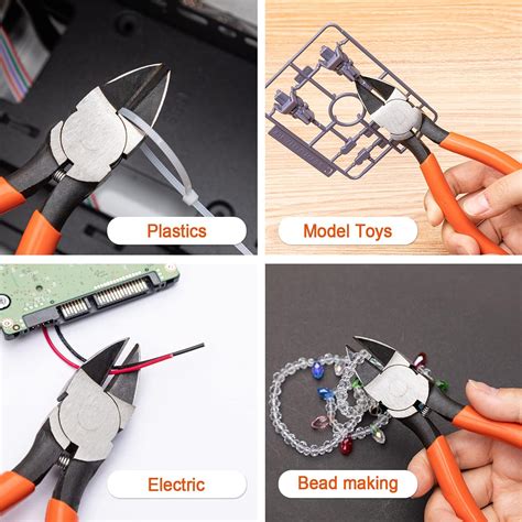 Buy WISEPRO Wire Flush Cutters,Precision Side Cutter Clippers Ultra ...