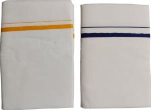 Vortex cotton Dothies Good Day Kundanji Double Dhoti Solid, Striped Men ...