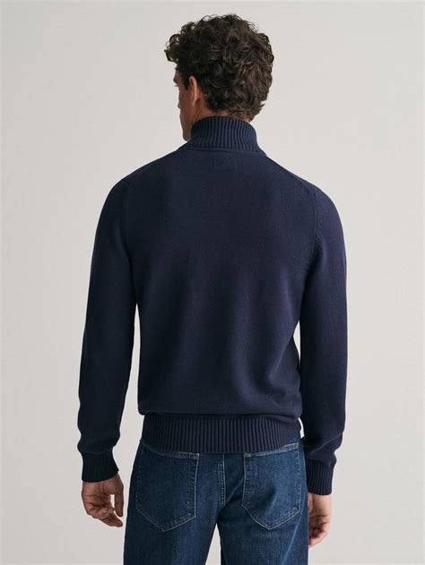 GANT Cotton Half Zip Collar Jumper