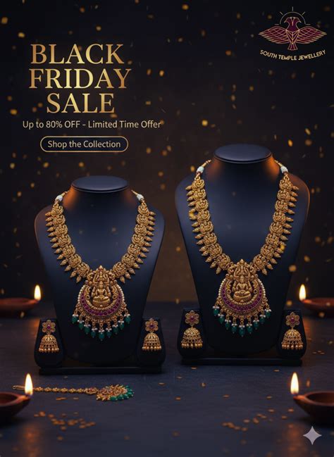 Black Friday 2025: Up to 80% OFF Gold-Plated Temple Jewellery – South ...