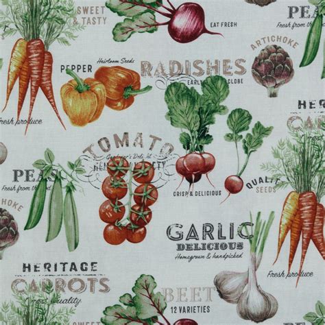Fresh Vegetables Duck Cloth Fabric | Hobby Lobby | 1868553