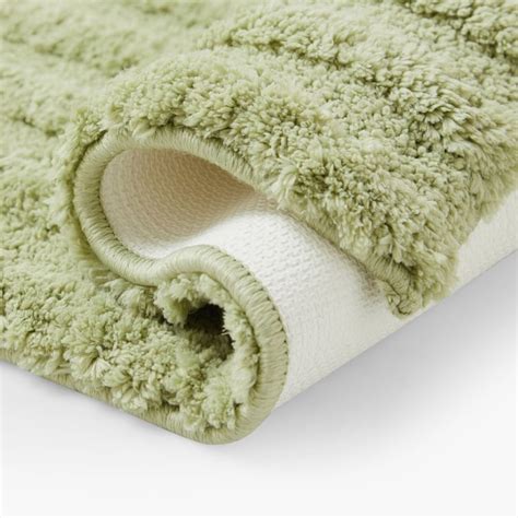 Buy Spaces Large Size Swift Dry Green Striped Drylon Large Bath Mat ...