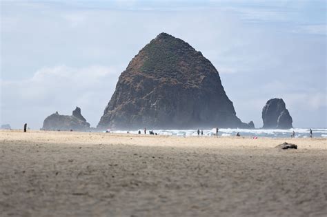 Free photo: Haystack Rock, Cannon Beach, Oregon - Beach, Ocean, Water ...
