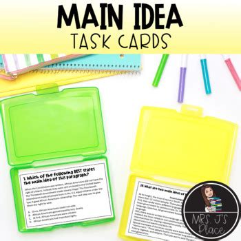 Main Idea Task Cards 的图像结果
