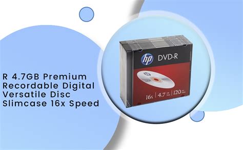Amazon.in: Buy HP DVD-R 4.7GB Premium Recordable Digital Versatile Disc ...