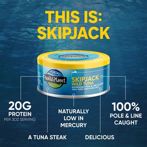 Snapklik.com : Wild Planet Skipjack Wild Tuna, Sea Salt, Canned Tuna ...