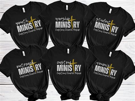 Ministry Shirt for Church Staff Personalized Matching Shirts, Sunday School T-shirts, Women's ...