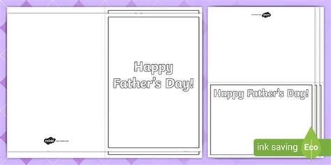 Father's Day Design a Card Activity | Printable DIY Template