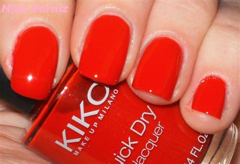 Ana_missverniz: Kiko Quick Dry Nail Lacquer Numero 825 : Martha Red...!!!!