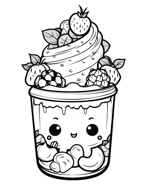Kawaii Coloring Pages, Printable PDF, Cute Cawaii, Instant Download ...