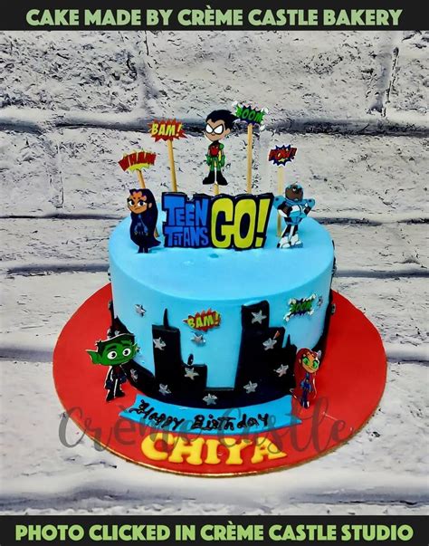 Teen Titans Character Cake. Kids Cake Designs . Noida & Gurgaon – Creme ...