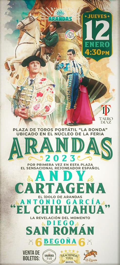 Anuncian la corrida de la Feria de Arandas a celebrarse el 12 de enero ...